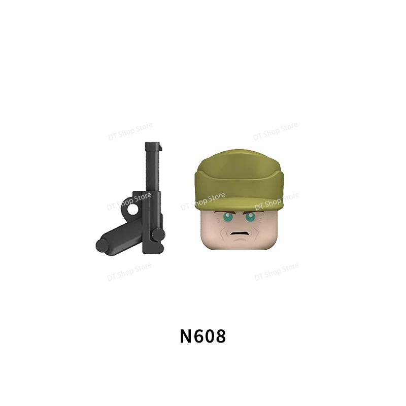 N605-N611 солдаты MOC фигурку строительные блоки творческие персонажи оружие