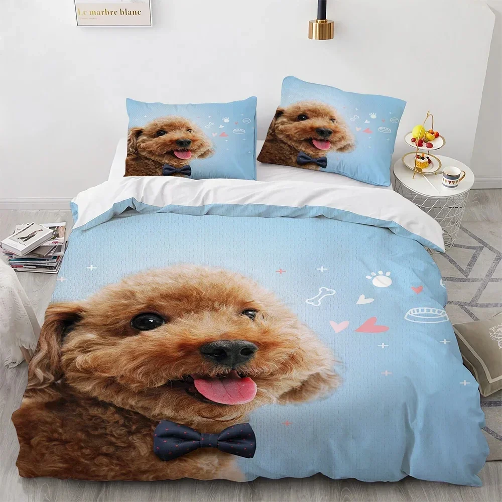 Водолазный пододеяльник для собак King Queen Size 3D Lovely Running Pet Puppy