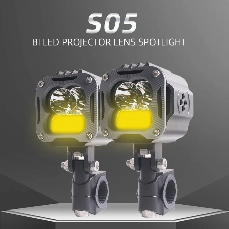 Прожектор для мотоцикла SANVI S05, 125 Вт, 3000K, 6000K