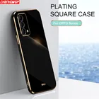 Мягкая Противоударная задняя крышка из ТПУ с покрытием для OPPO A35 A33 A32 A31 A55 A53 A74 A73 A72 A94 A93 A92 4G чехол для телефона A52 A72