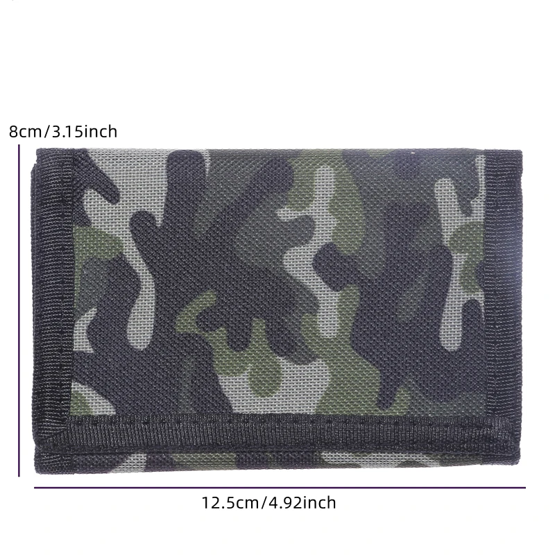 New Army Camouflage Mini Men's Wallet Coin Pocket Slim Purse Money Clip Bag Bank Credit Card Card Cash Holder images - 6