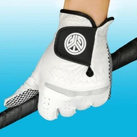 1pc golf gloves mens left right hand soft breathable pure sheepskin with anti slip granules wear resistant golf gloves golf men