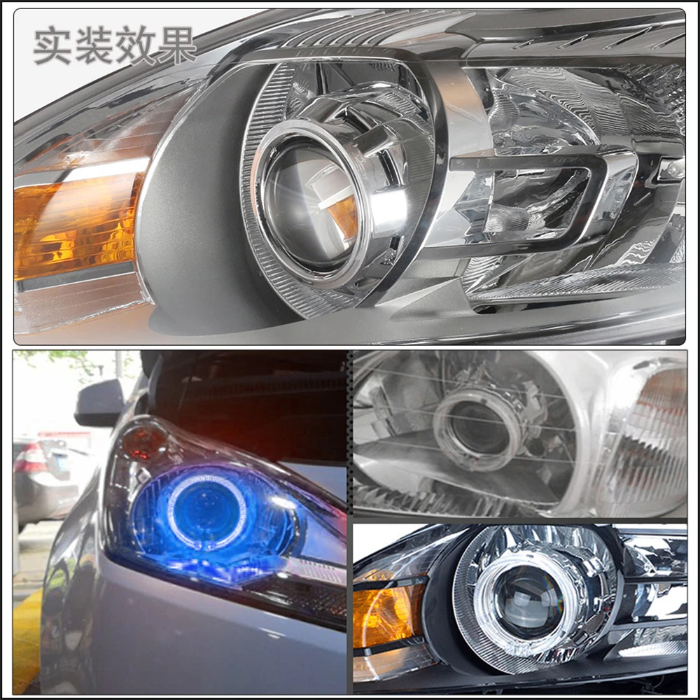 2 5 дюймовая Биксеноновая HID-линза для проектора черная серебряная кожуха маска