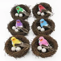 fashion new straw parrot nest cages parrots pigeons warm bedding nest rattan weaving bedding bird playing chewing bird toys