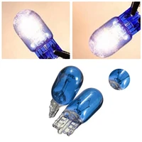 2pcs t10 wedge halogen lamp w5w 501 194 led indoor bulb car truck blue 12v interior lights instrument lights high quality