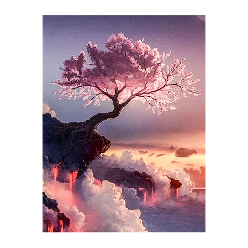

DIY Diamond Painting Art Painting Wall Decoration Home Office Decoration Cherry Tree