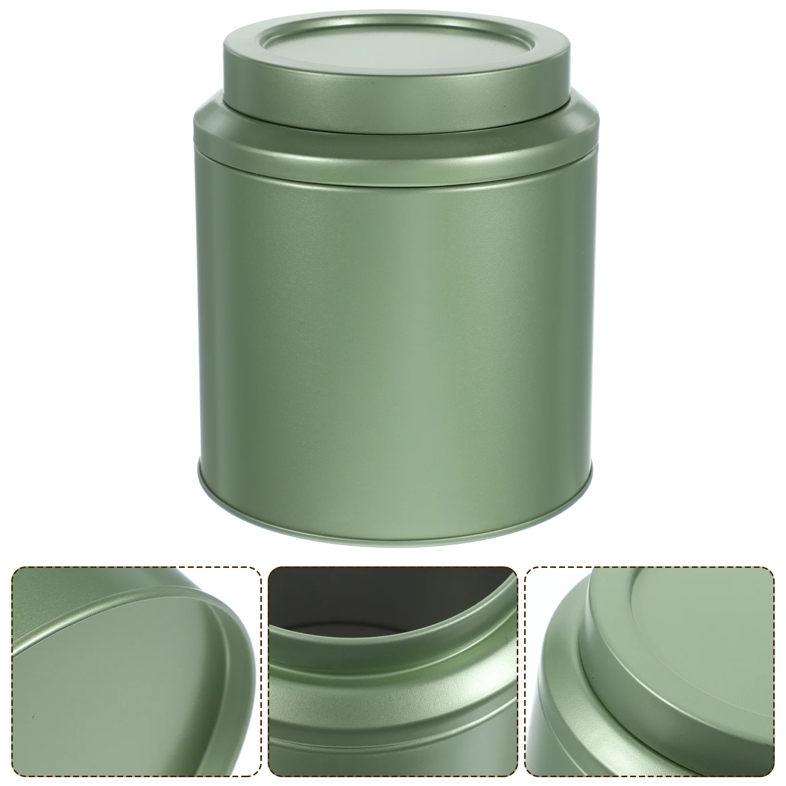 

Tinplate Tea Canisters for Leaf Food Storage Jar Household Loose Go Containers with Lids