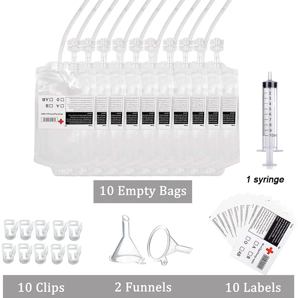 

Многоразовые контейнеры для напитков "Мешок с кровью", 20 шт.