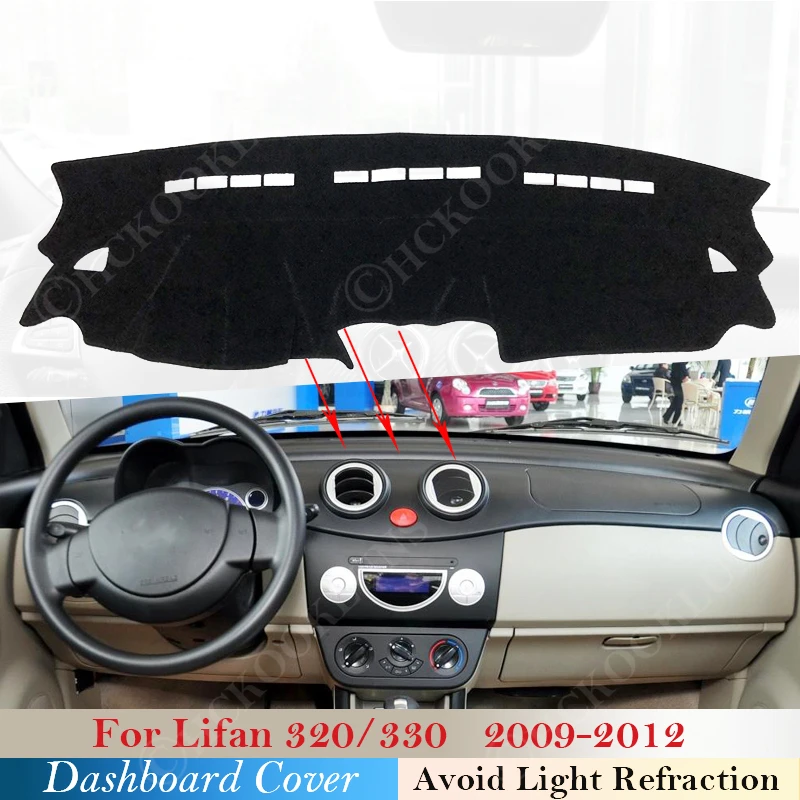 

Good Polyester for Lifan 320 330 2009 2010 2011 2012 Dashboard Cover Dashmat Avoid light Sun Shade Carpet Mat Car Accessories