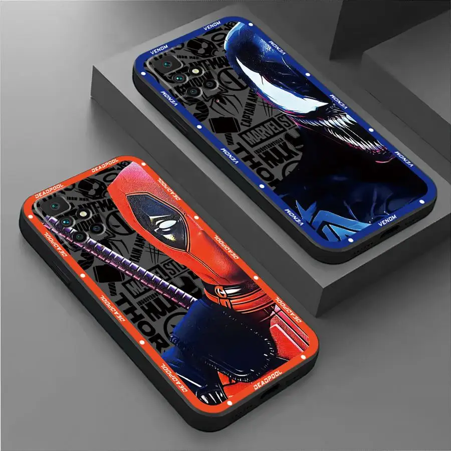 Чехол для телефона Marvel Spider Man Venom Cool Xiaomi Redmi Note 11 Pro 5G 12S 11S 12 13 Plus 10S 10 9 7 8 Cover