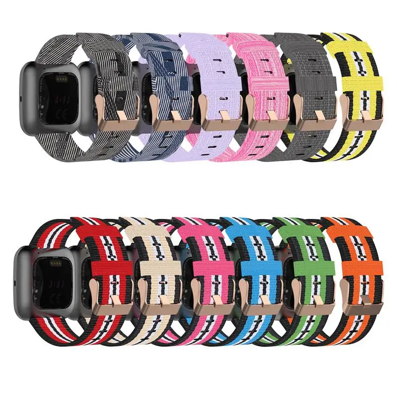 

Nylon Strap For Fitbit Versa/Lite/Versa 2 Smart watch Replacment Watchbands correa Loop band Fitbit Blaze Bracelet