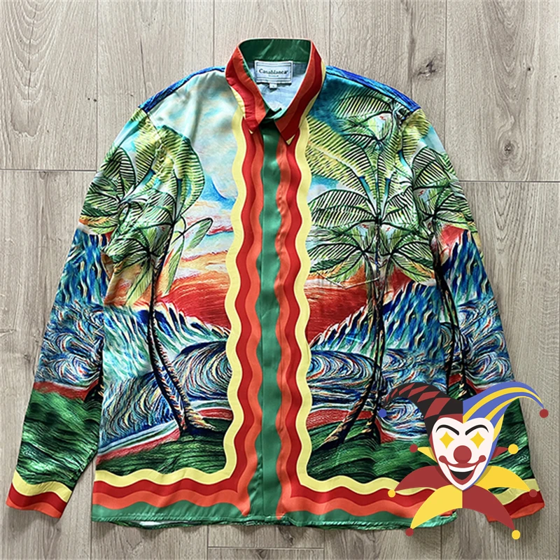 

Мужская/женская рубашка-топ из натурального шелка