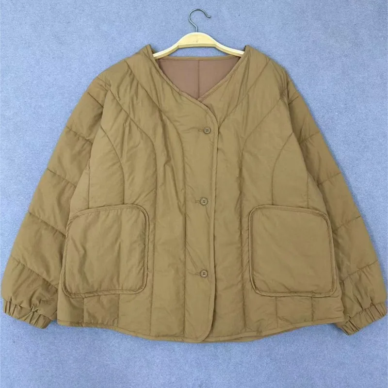 Johnature японские женские повседневные куртки с v-образным вырезом в стиле ретро