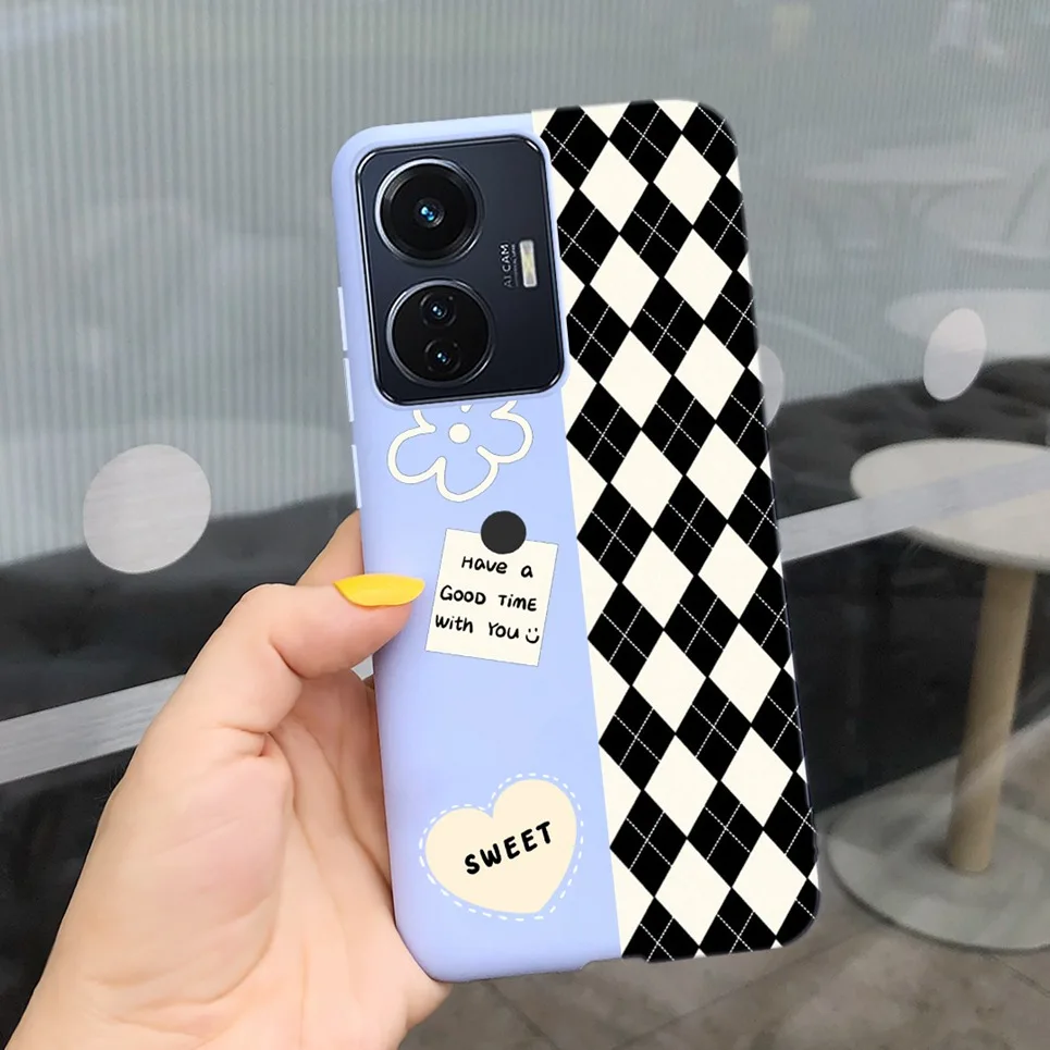 ДЛЯ Vivo T1 4G vivo 44W V2153 чехол для телефона 6 44 &quotзадняя крышка с мультяшным медведем