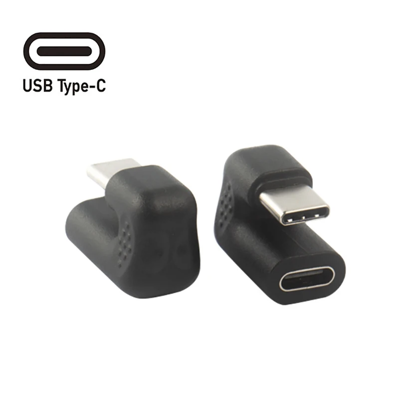 180 Degree Right Angle USB 3.1 Type C Male To Female USB-C Converter Adapter For Android Phone Tablet PC