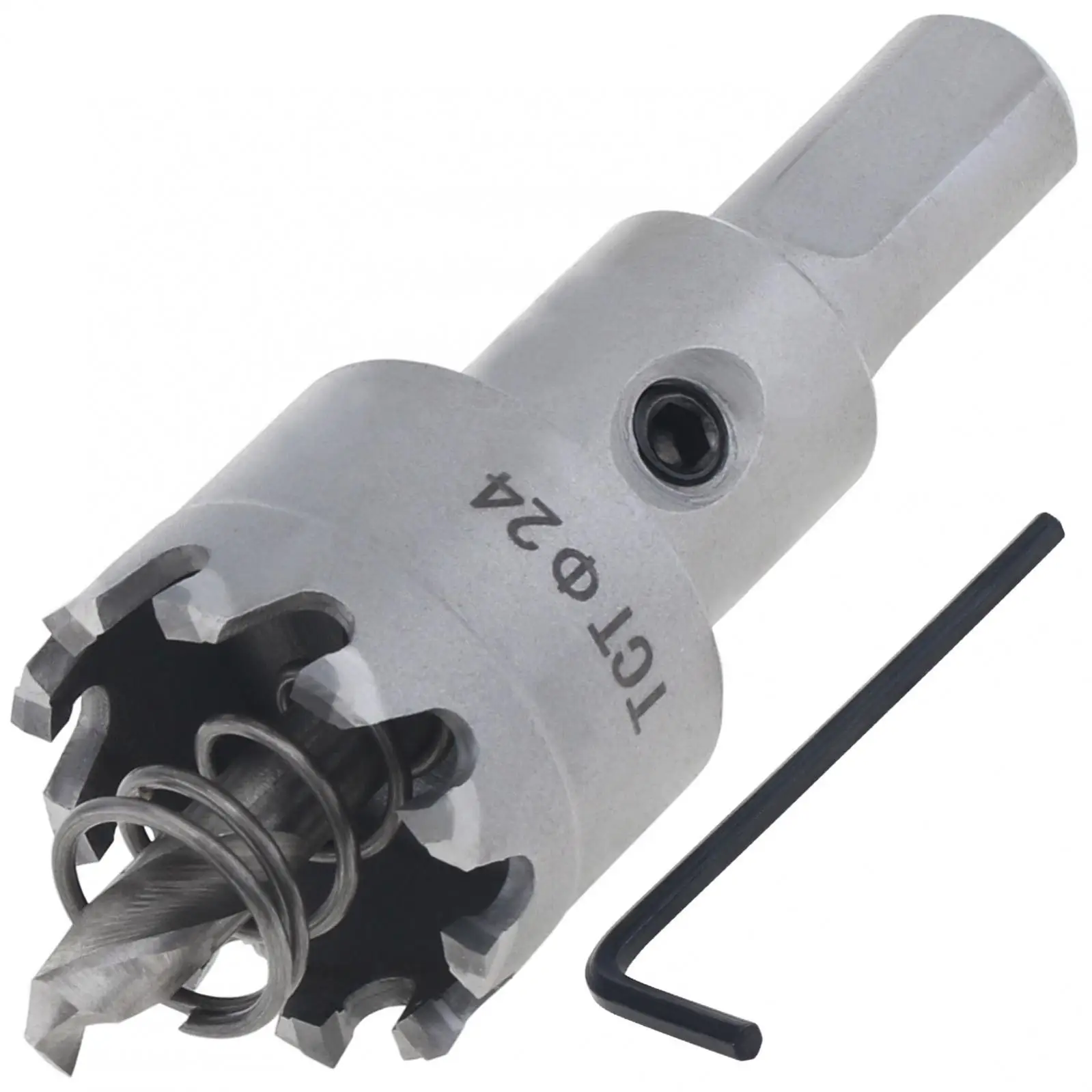 

Пила для отверстий 24 мм из нержавеющей стали, металла, железа, пластика, древесины, титана, твердого сплава, пила для отверстий, сверло, резак