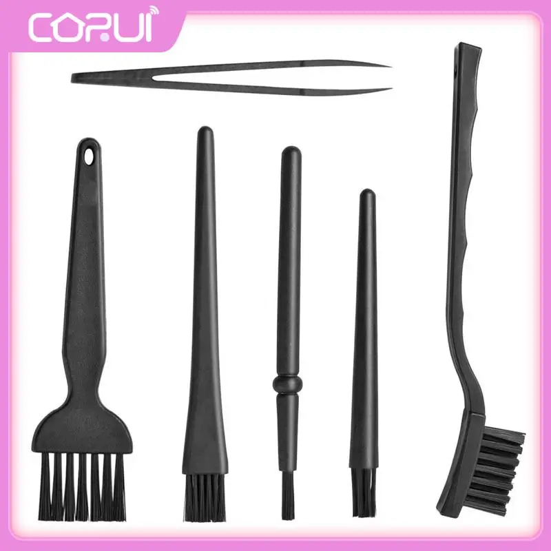 

RARY 6 In1 Anti-Static Brush Esd Safe Nylon Cleaning Brush Set For Mobile Phone Keyboard Tablet Pcb Bga Repair Cleaning Work