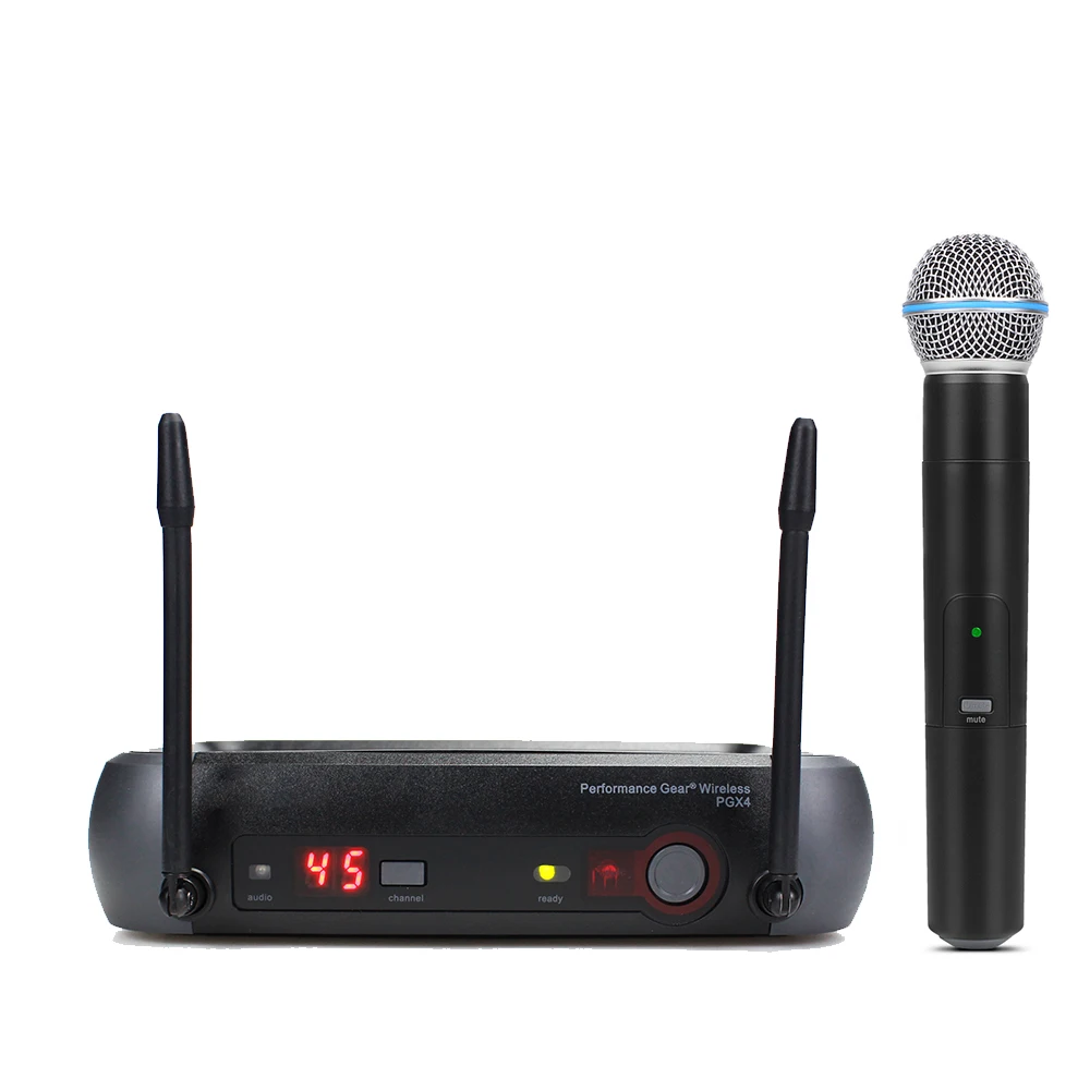 Фото PGX4 BETA58 UHF Беспроводной микрофон Кардиоидный портативный вокальный сценический студийный микрофон PGX24 BETA58A №3