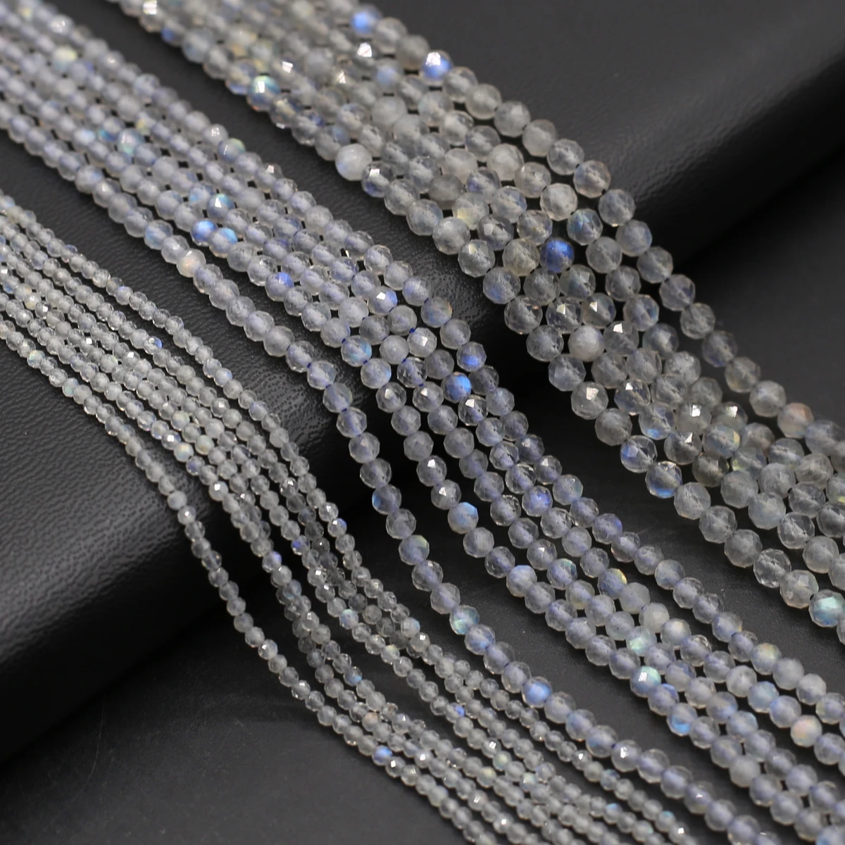 2/3/4 мм вспышка лабрадорит бусины-разделители из натурального камня граненые