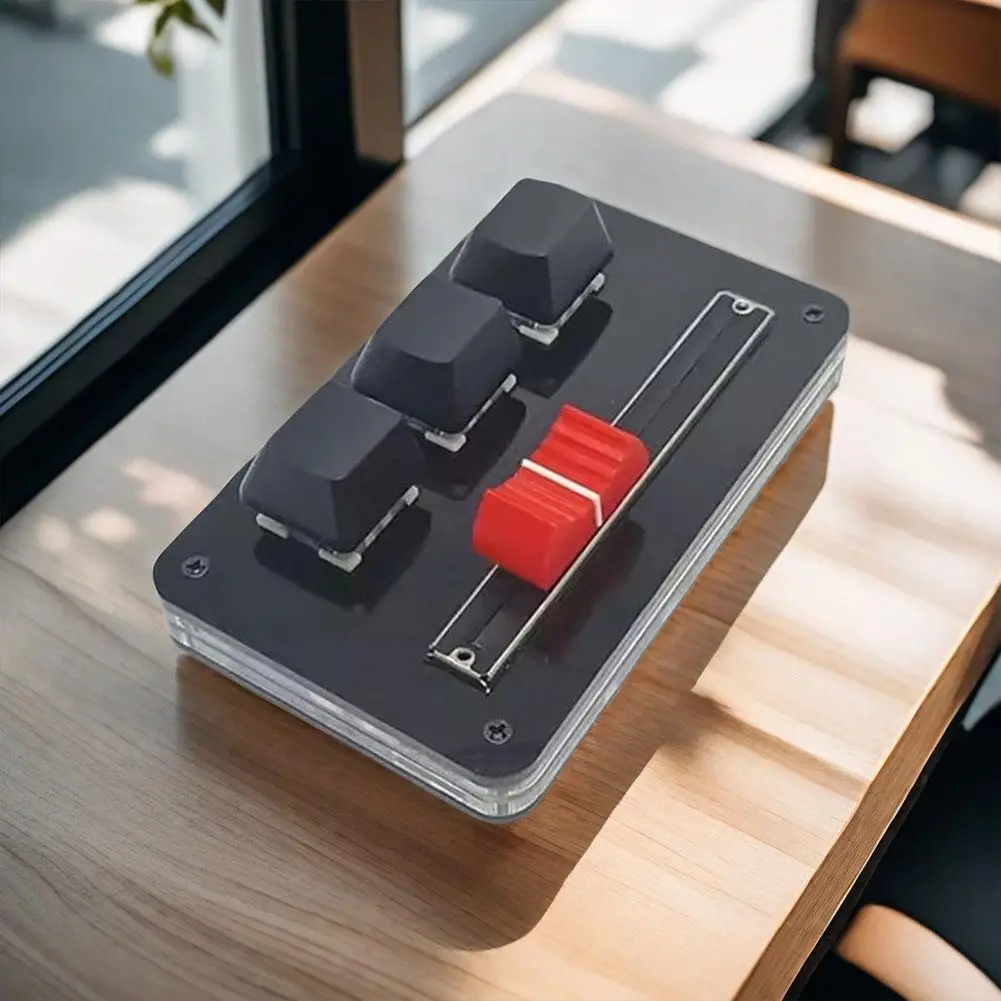 3 клавиши с толкателем Bluetooth пользовательская клавиатура мини-механическая