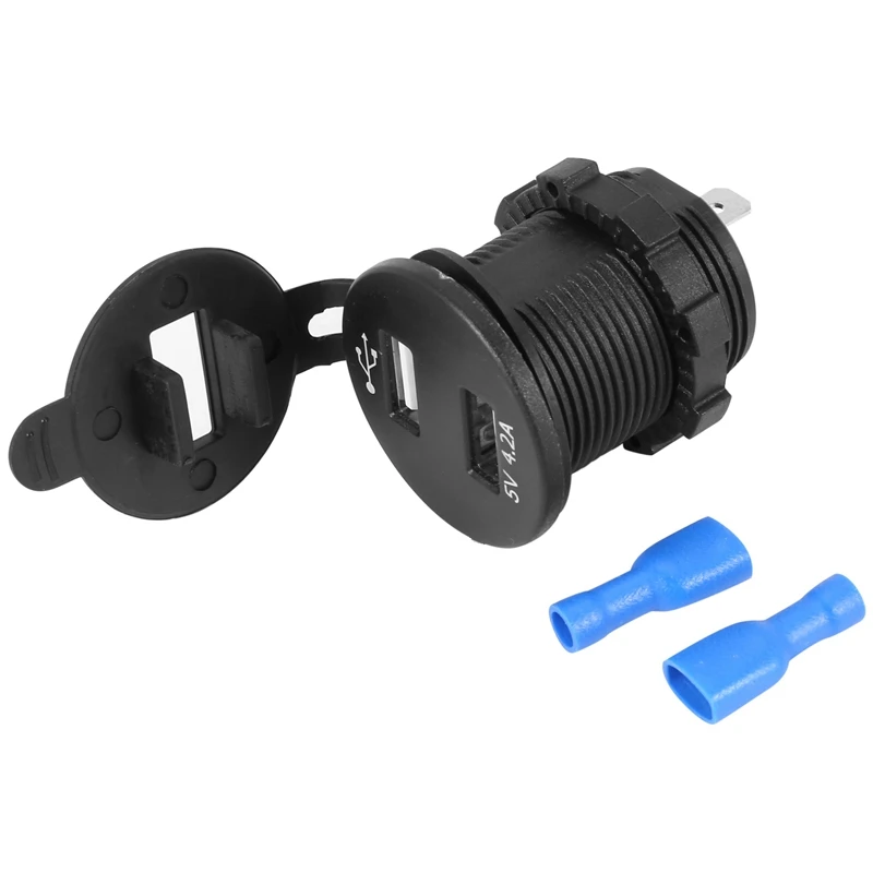 

Автомобильное зарядное устройство с двумя USB-портами, 12 В, 5 В, а