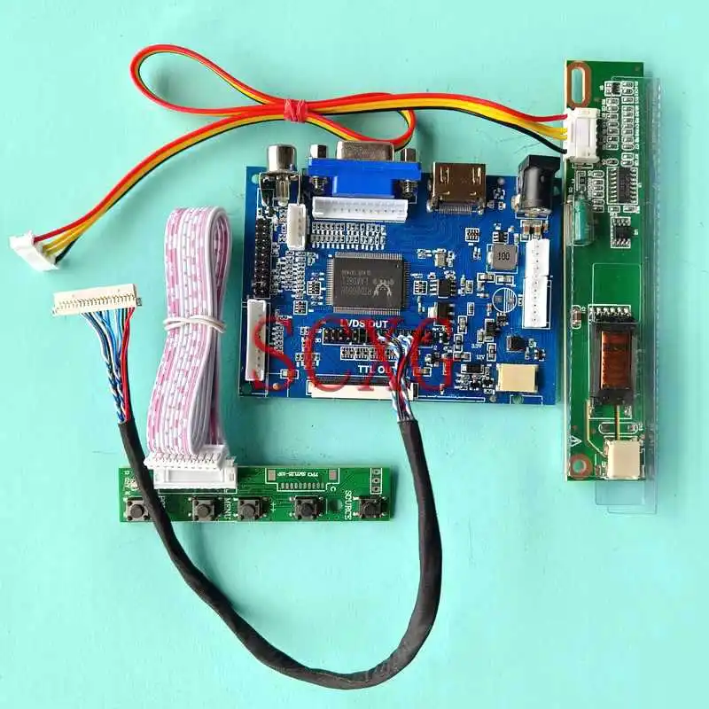 Плата контроллера экрана ЖК-дисплея для LT121SS LT121SU TM121SV 12,1 дюйма, совместимая с HDMI, AV VGA 1CCFL 800*600, 20-контактный LVDS комплект для самостоятельной сборки