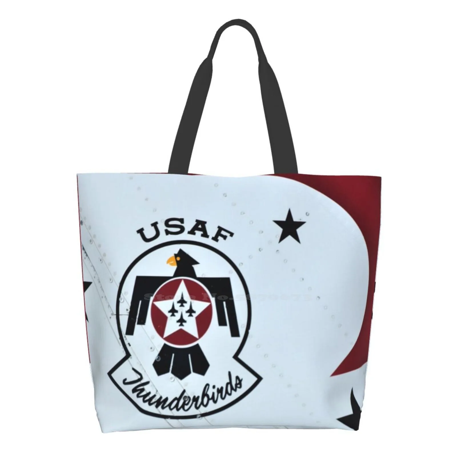 

Usaf Thun Rds Designer Handbags Shopping Tote Stars Thun Rds Tail Logo Emblem Us Air Force Air Airplane Jet