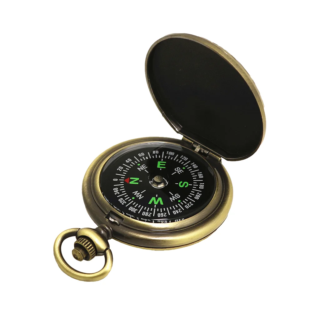 

Vintage Delicate Stylish Fashion Compass Adventure Compass Pocket Watch Outdoor Compass for Mountaineering Camping Hiking