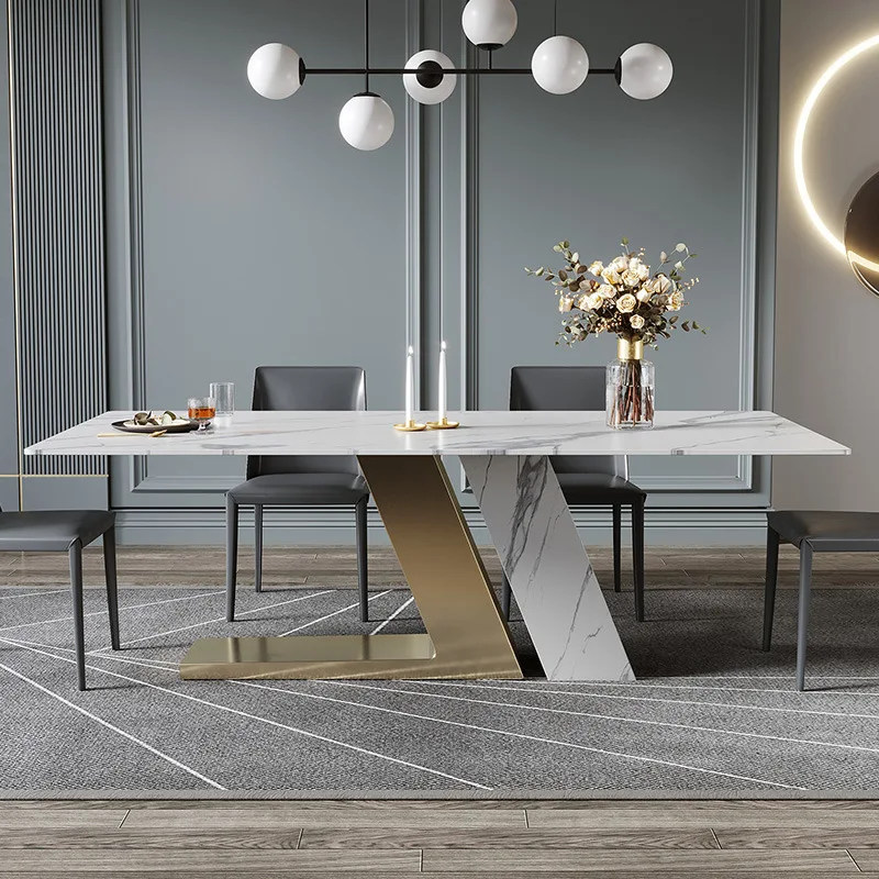 

Dining table and chairs combination modern minimalist minimalist small living room dining table rectangular marble dining table