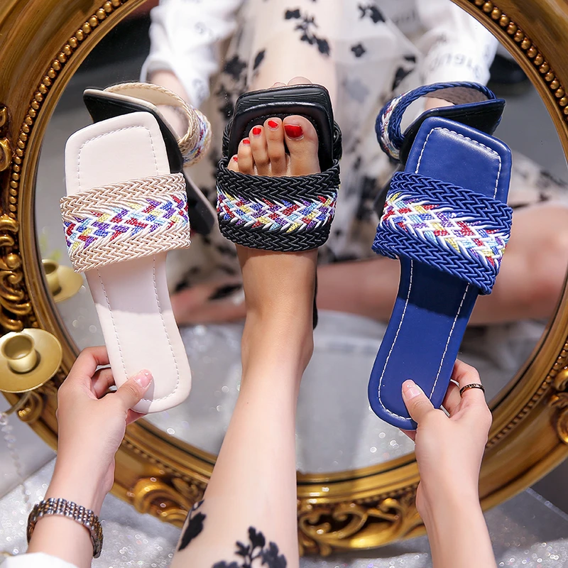 

Women's Sandal 2022 New Outdoor Beach Sandals Open Toe Beach Shoes Casual Party Fashion Women's Shoes Summer Slipper Big Size 43