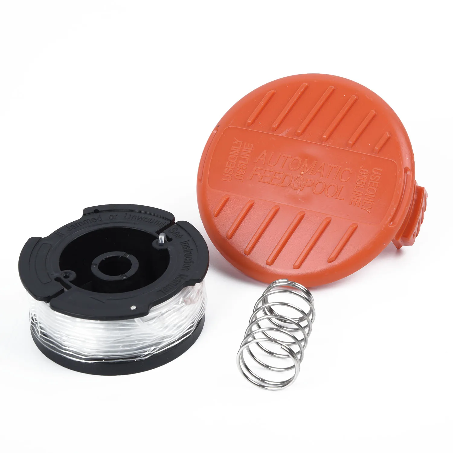 Spool Line Top AF-100 Replacement And Cover Cap RC-100-P With Spring For Black&Decker Trimmer Strimmer Replacement Spool