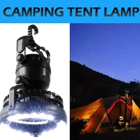 2 in 1 led fan light portable abs camping lantern with cooling fan power by battery outdoor hiking travelling fishing tools
