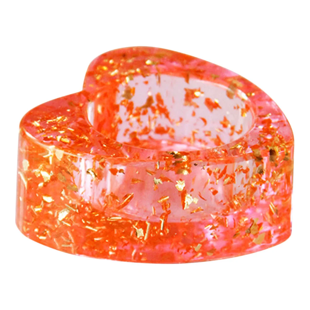 

Holder Heart Candlestick Table Decor Resin Cup Romantic Stick Decorative Dining Holders Shape Tea Light Tealight Home Desktop
