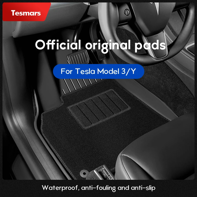 

Tesmars Custom TPE Floor Mats for Tesla Model Y Model 3 for Ultimate Protection