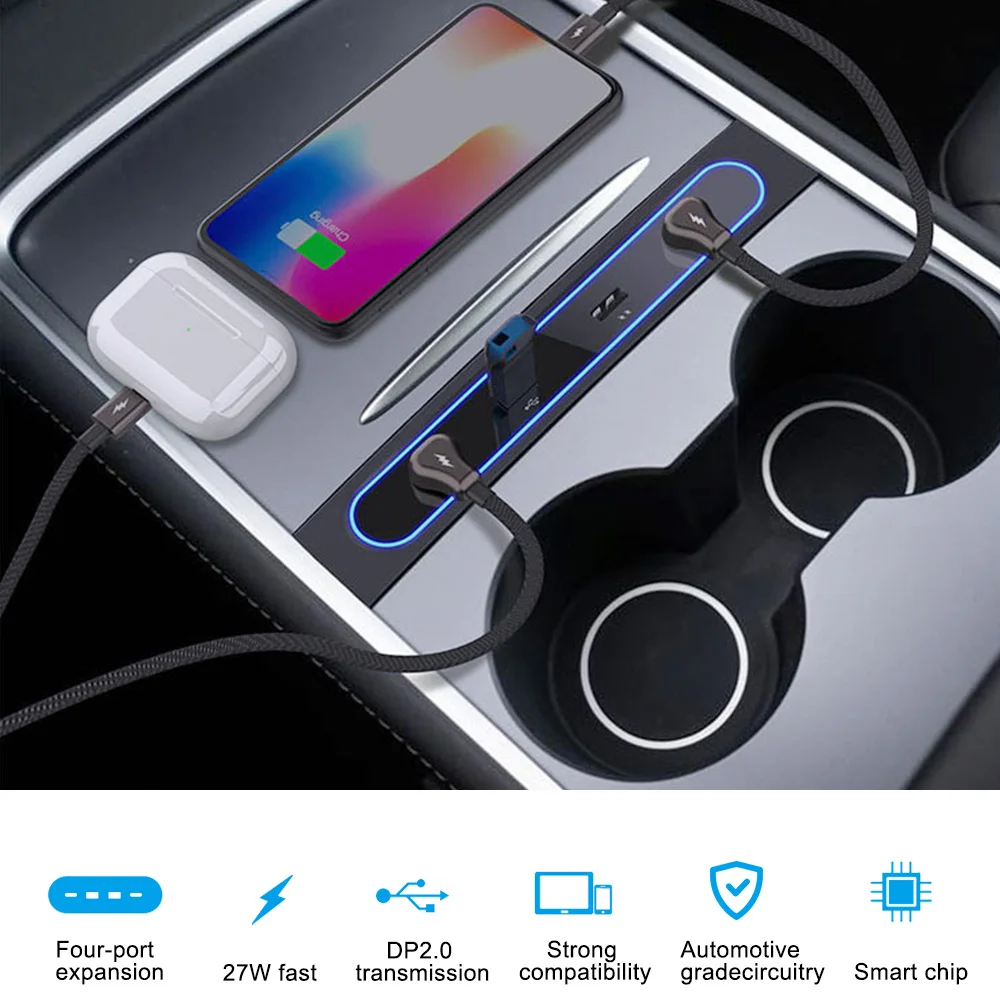 Разветвитель для быстрой зарядки 4 порта 27 Вт