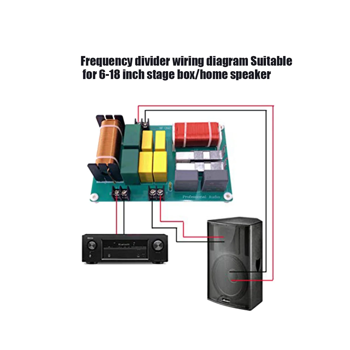 800 Вт Высокочастотный Низкочастотный динамик Speaker 2-полосный кроссовер 2800 Гц Φ