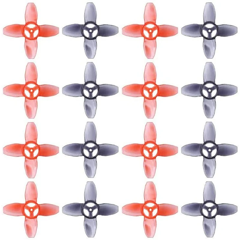 

HTHL-16Pcs For EMAX Avan Tinyhawk TH Turtlemode Propeller 40Mm 4-Blade 1.5Mm Hole,For 0802 Motor Indoor FPV Racing Drone