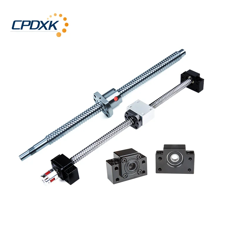 Шариковый винт SFU1204/1605/1610/2005 Концевая обработка C7 + шариковая гайка с одним