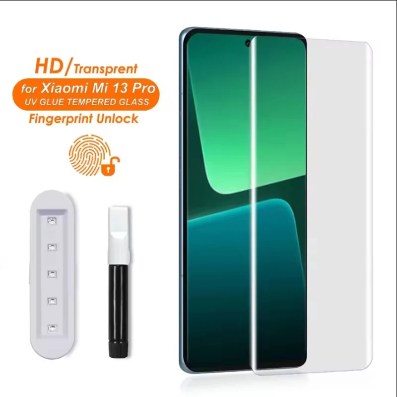 Фото Защитная пленка из закаленного стекла с нано-жидким УФ-клеем для VIVO X300, X200 Pro, X100 Ultra, Vivo X Fold 5, 3 Pro №1