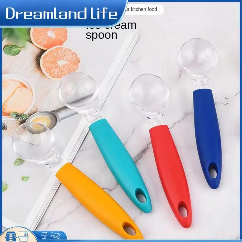 

Пластиковая полипропиленовая сетка для мороженого, антипригарная сетка для чистки фруктов, красная ложка для мороженого, домашние кухонные аксессуары, креативный ветер