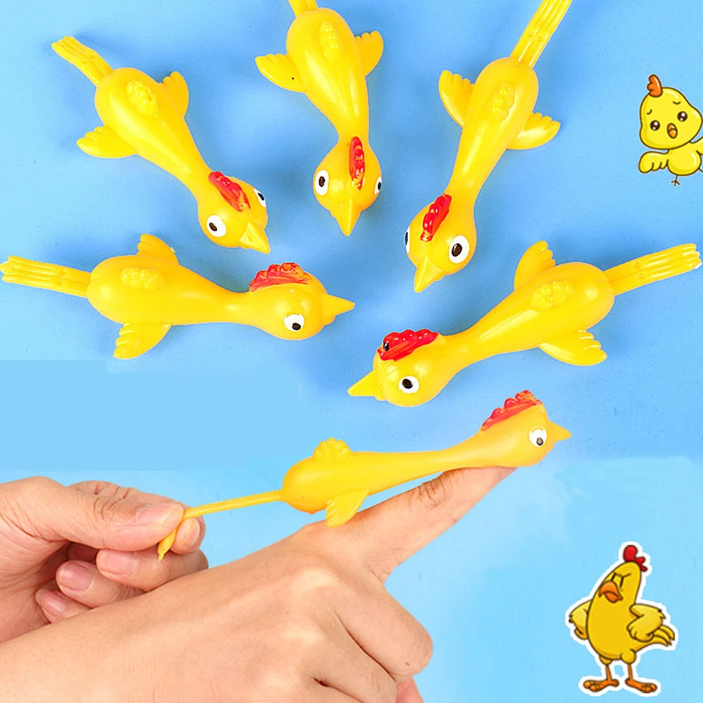 

15 Pcs New Slingshot Turkey Sticky Finger Slingshot Chick Kids Birthday Party Favors Goodie Bags Pinata Carnival Prizes Gift Toy