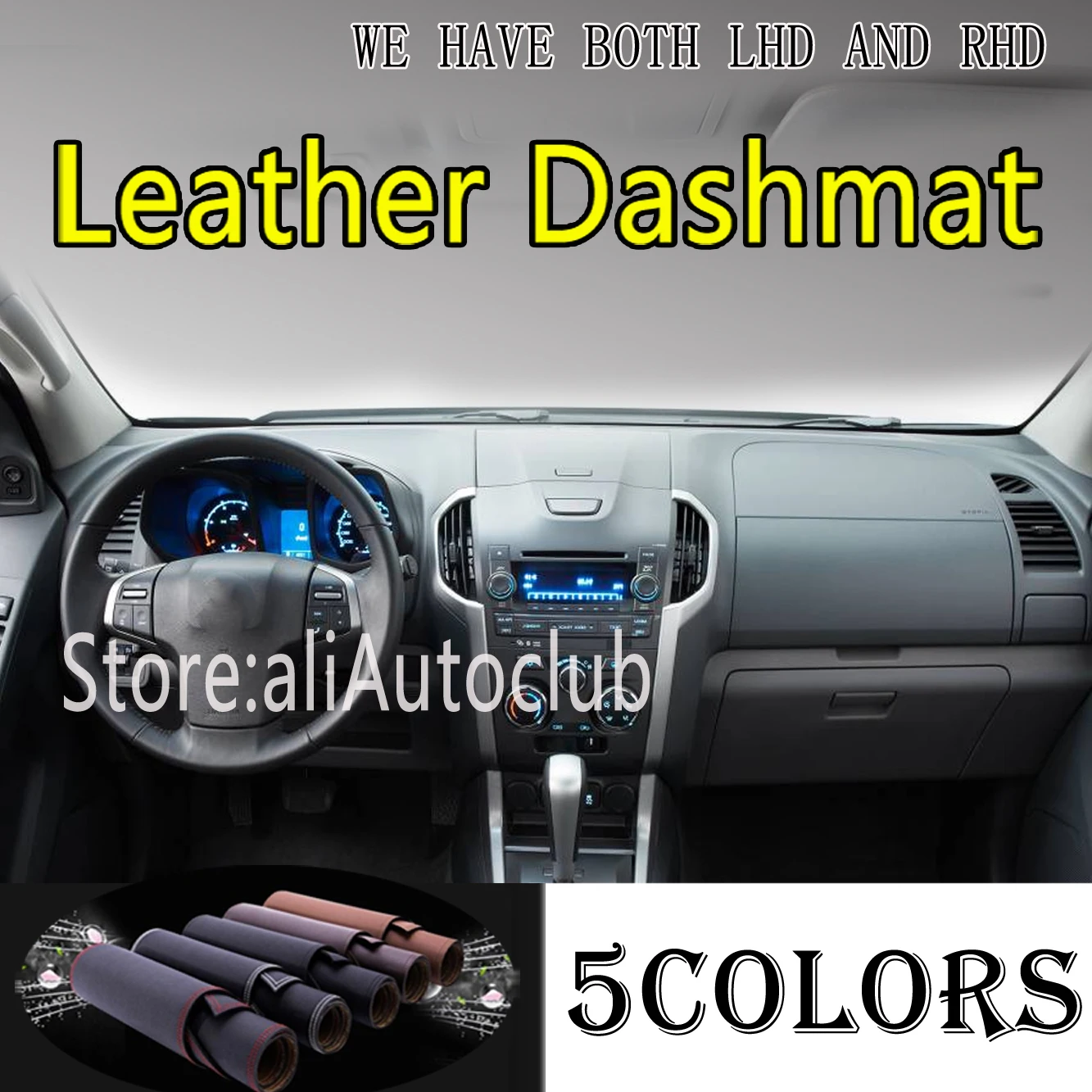 

PU Leather Dashmat Suede Dashboard Cover Pad Dash Mat Carpet Styling Accessories For Chevrolet Trailblazer Holden RG 2011-2020