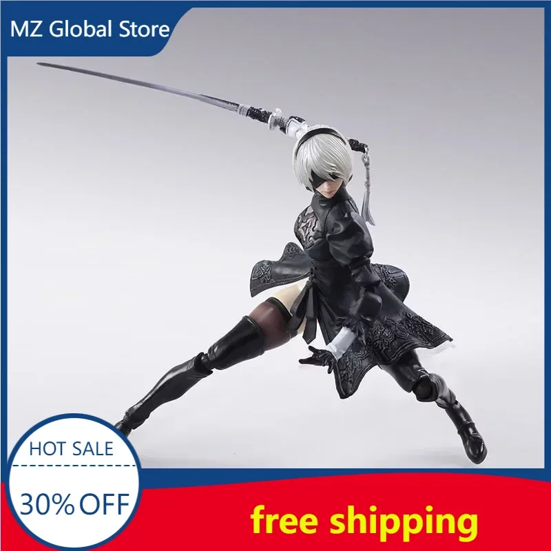 

Игрушечная фигурка NieR Automata 2B, механическая, Lifeform, кавайная модель из ПВХ, кукла, периферийные устройства, маленькие фигурки манга, аниме, Подарочные игрушки для детей, 15 см