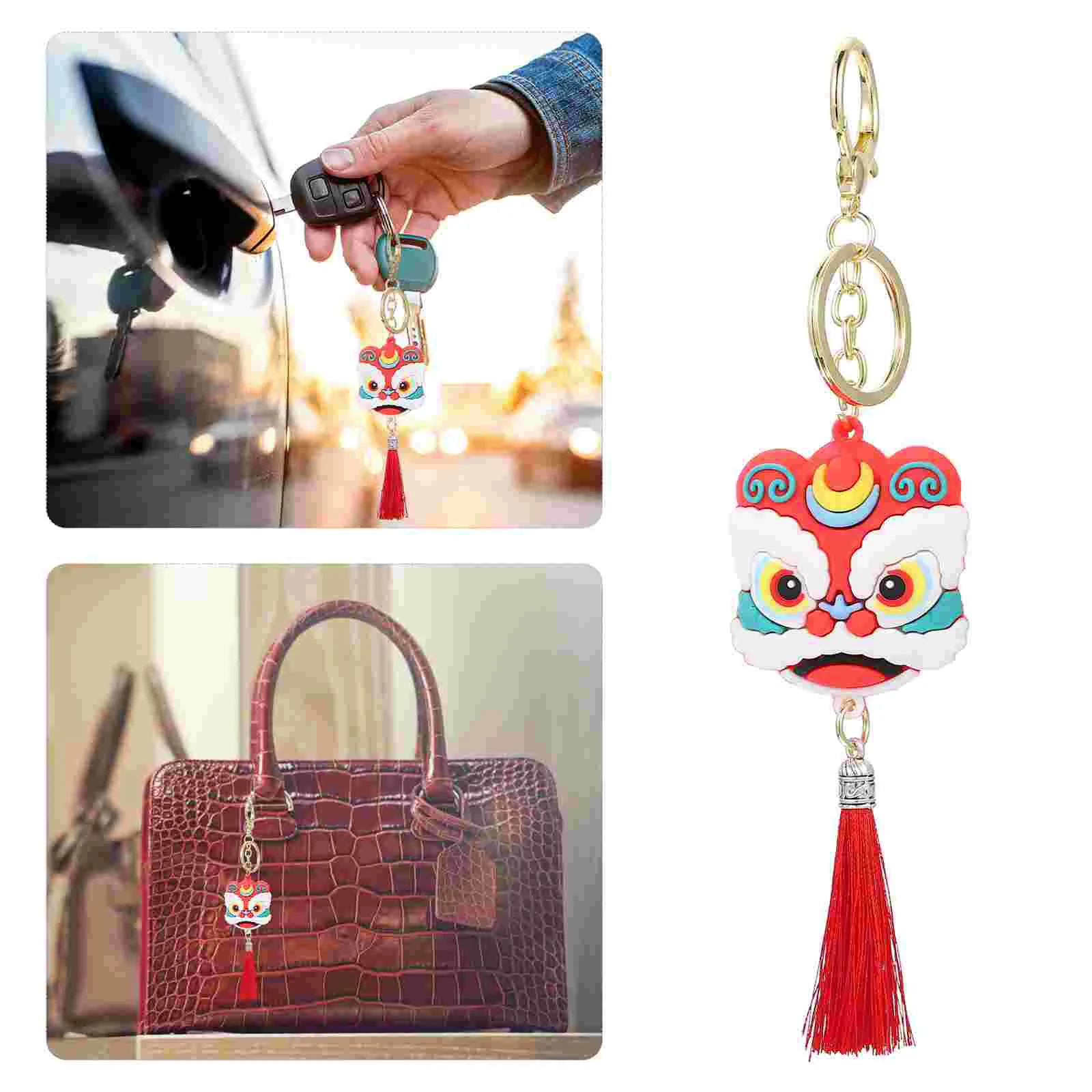 

Creative Lion-shaped Key Chain Pendant New Year Key Chain Hanging Ornament