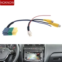 20pin car parking rear camera video rca connection convertor cable adapter for vw skoda fabia mk3 nj mib2 7 9