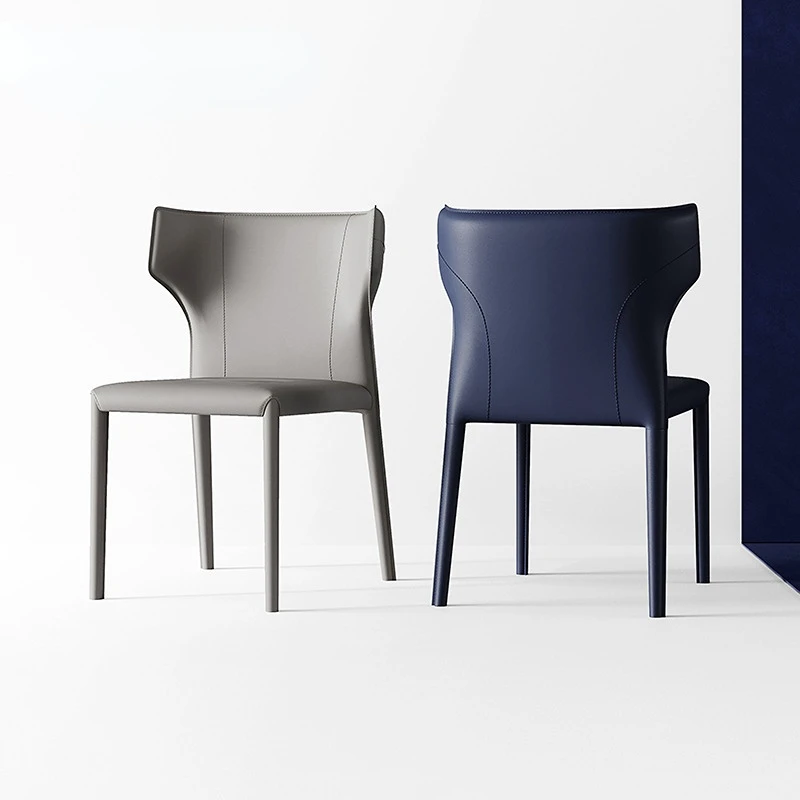 

Leather Office Luxury Nordic Chair Designer Fashion Dining Room Chair Bar with Backrest Sillas Chaise Sillones Bar Furniture