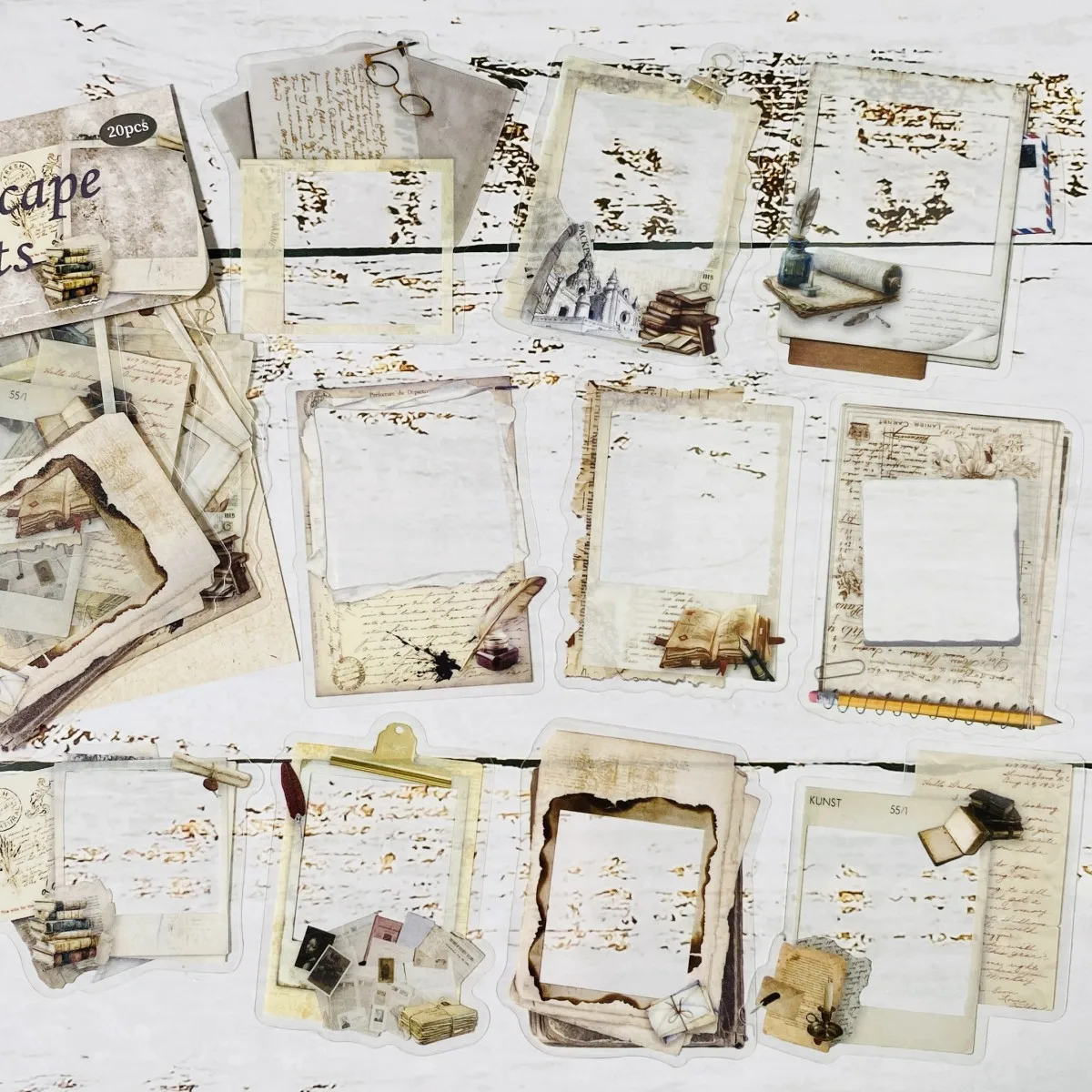 

20 Листов Прозрачных PET-наклеек Для Рукописного Учета, Скрапбукинга, Декора Фотоальбомов, Домашнего Декора