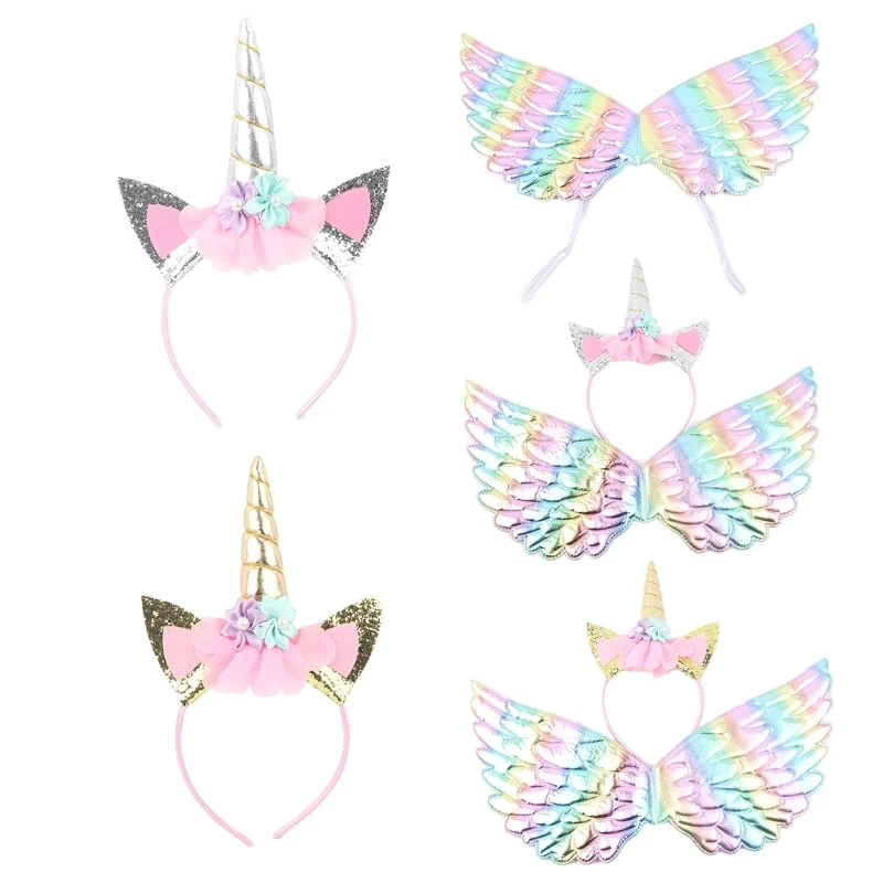 

Hairband Wing Costume for Girls Children Dress Up Wing