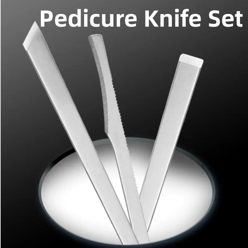 

3/5Pcs Stainless Steel Professional Pedicure Knife Set Remove Dead Skin Thick Hard Toenails Household Pedicure Foot Care Tools