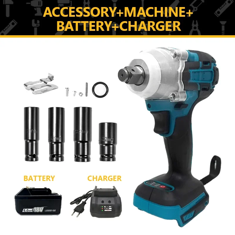 

Гайковерт ударный makita Gb001 аккумуляторный, 20 в, 1/2 дюйма